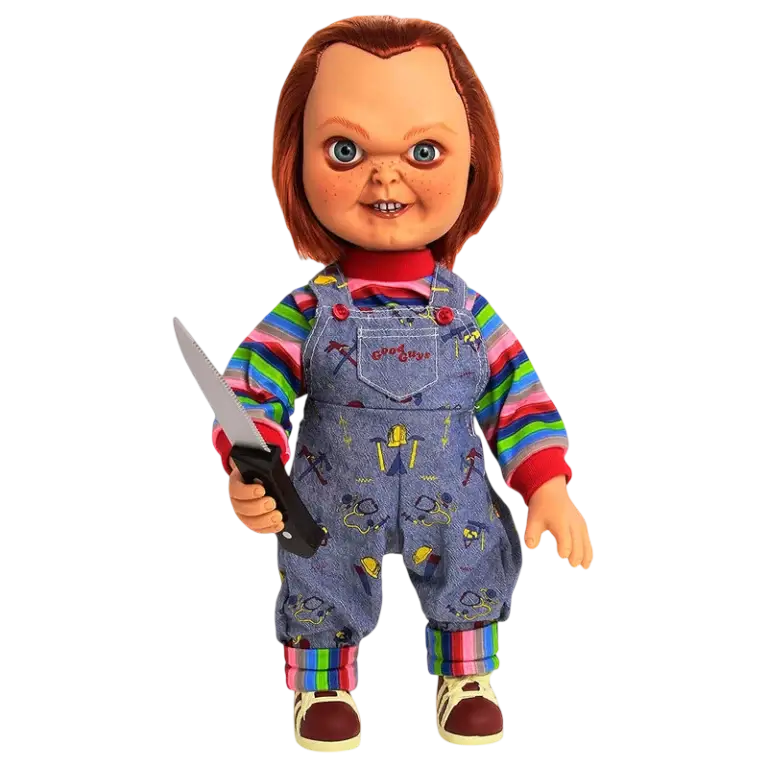 papusa chucky cu sunet mezco toys