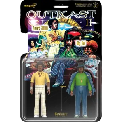 Set 2 figurine ReAction Super7 OutKast Aquemini ambalaj