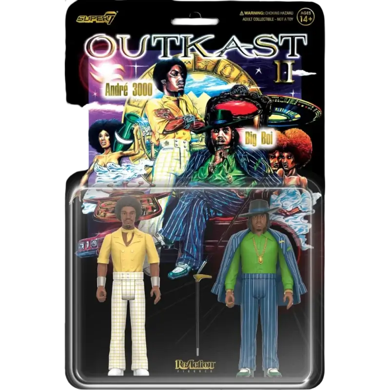 Set 2 figurine ReAction Super7 OutKast Aquemini ambalaj