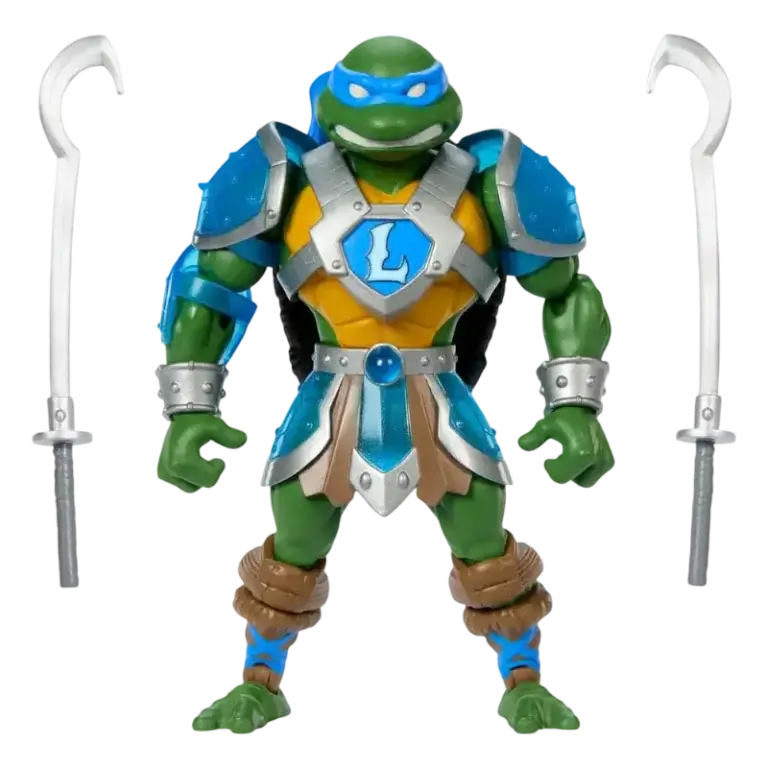 Figurină TMNT Leonardo Turtles of Grayskull cu săbii