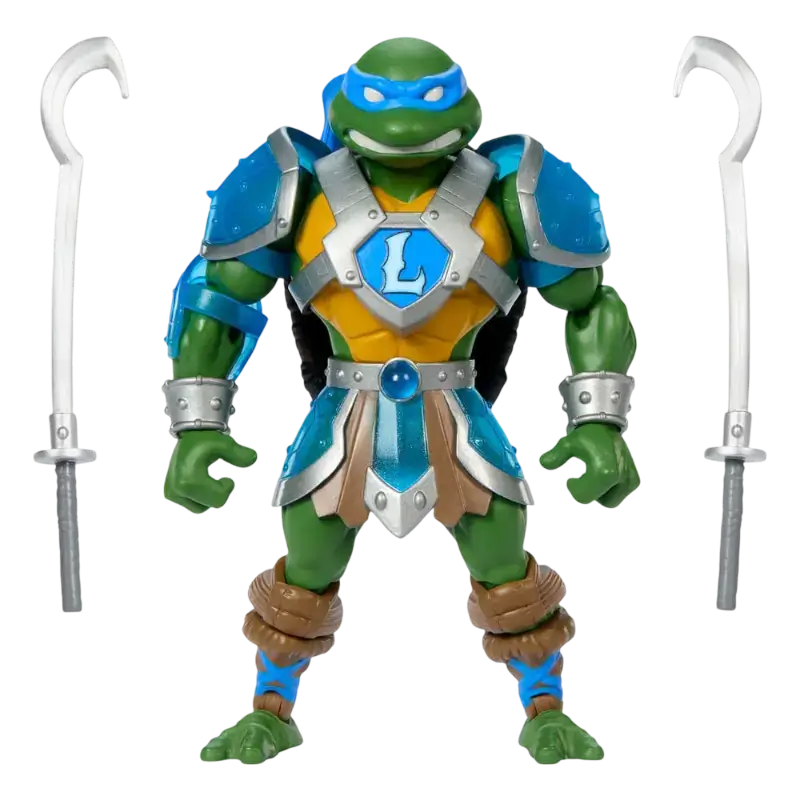 Figurină TMNT Leonardo Turtles of Grayskull cu săbii