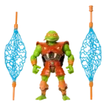 Figurină TMNT Michelangelo Turtles of Grayskull cu nunchaku