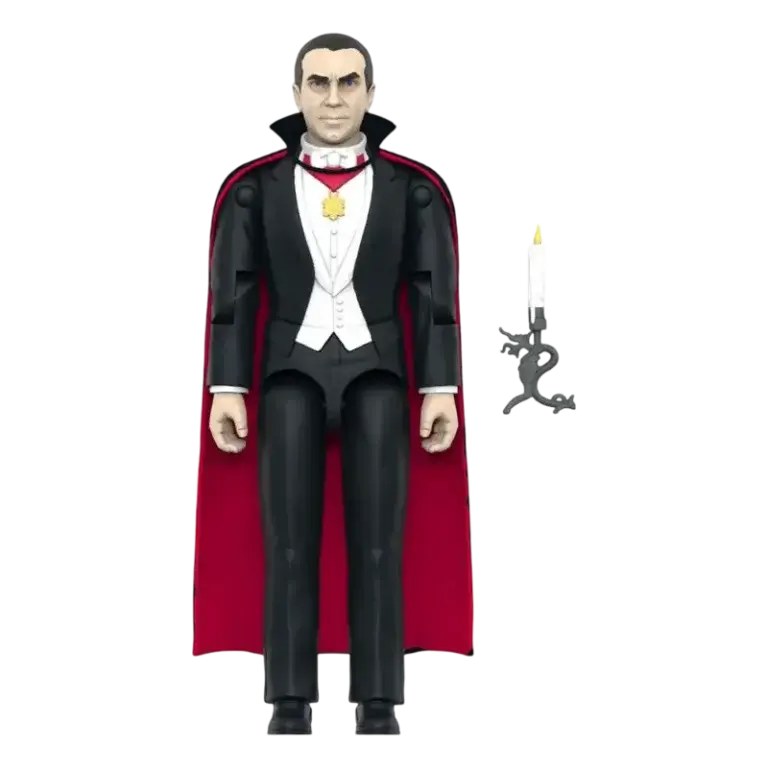 Figurină Dracula Universal Monsters Super7 ReAction Plus cu sfeșnic