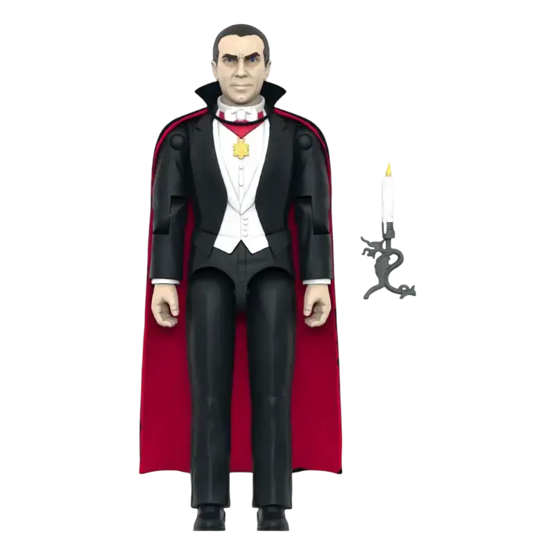Figurină Dracula Universal Monsters Super7 ReAction Plus cu sfeșnic