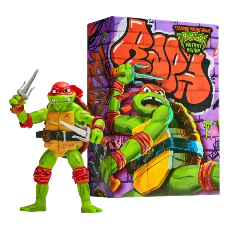 Figurină TMNT Raphael Mutant Mayhem Comic Con cu cutie