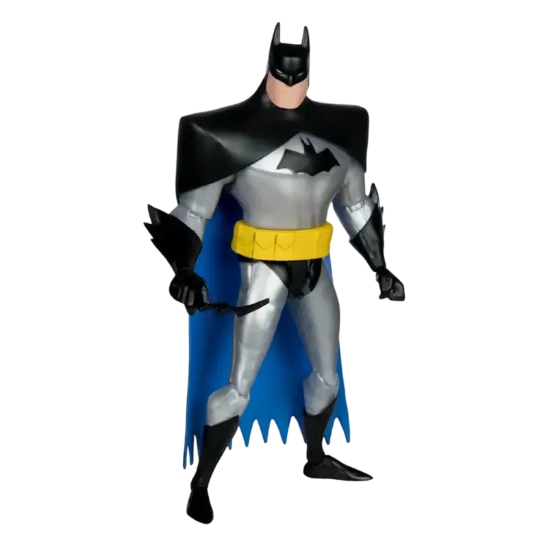 Figurină Batman Silver The New Batman Adventures în poziție de luptă cu Batarang