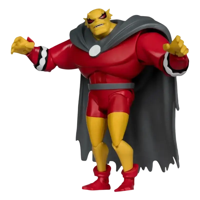 Figurină Etrigan The Demon articulată cu brațele întinse și mantie gri