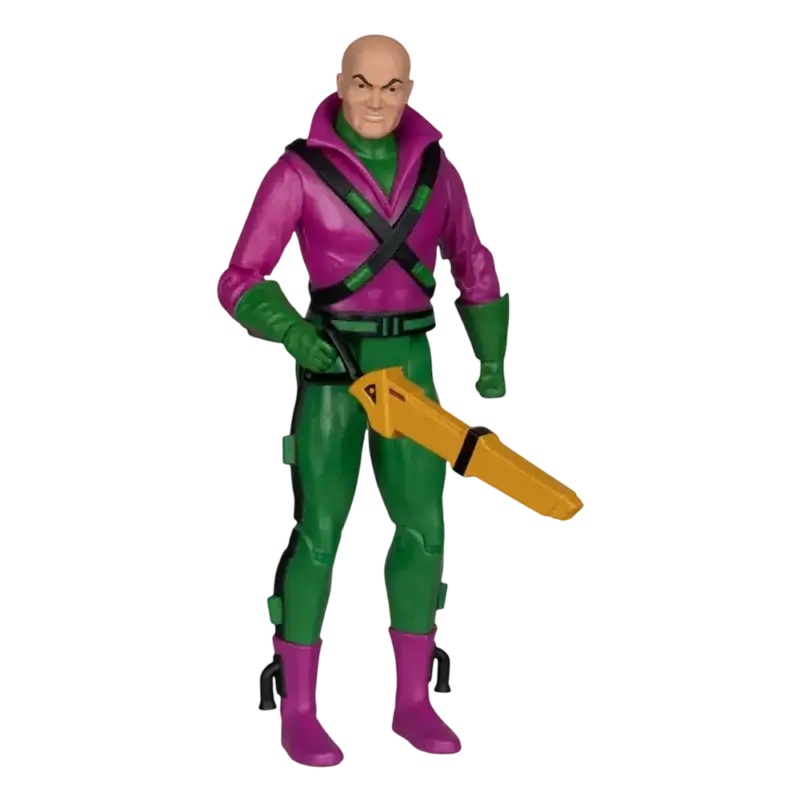 Figurina Lex Luthor articulată McFarlane Super Friends, cu arma Crystalizer Ray