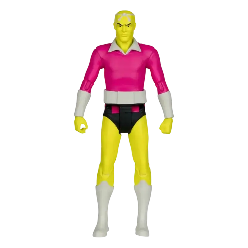 Figurina Brainiac McFarlane de 15 cm, articulată, cu costum roz și negru