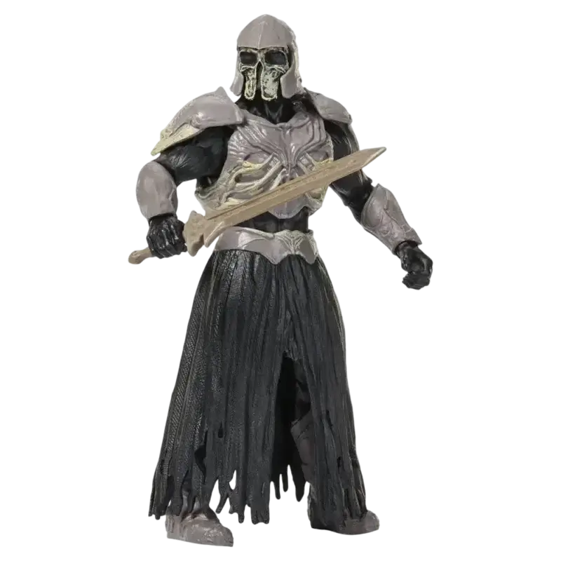 Figurină Skel-Knight Mattel JKH93 de 14 cm cu sabie și armură metalizată