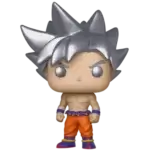 Funko Pop Goku Ultra Instinct – figurină Dragon Ball Super cu păr argintiu și uniformă de luptă deteriorată