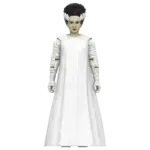 Bride of Frankenstein - figurină Super7 ReAction+ cu rochie albă și păr negru cu șuvițe albe