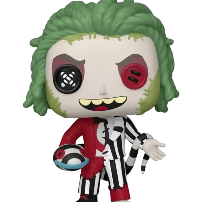 Funko Pop Beetlejuice Patchwork #2119 – figurină cu ochi-nasturi și costum peticit