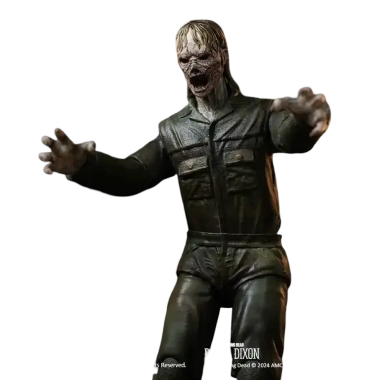 Figurina The Walking Dead Dark Eyes Walker Hiya Toys 1/18 cu brațele întinse