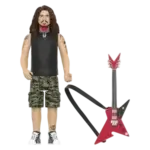Figurina Dimebag Darrell Super7 de 10 cm, cu chitară Culprit CherryBomb detașabilă