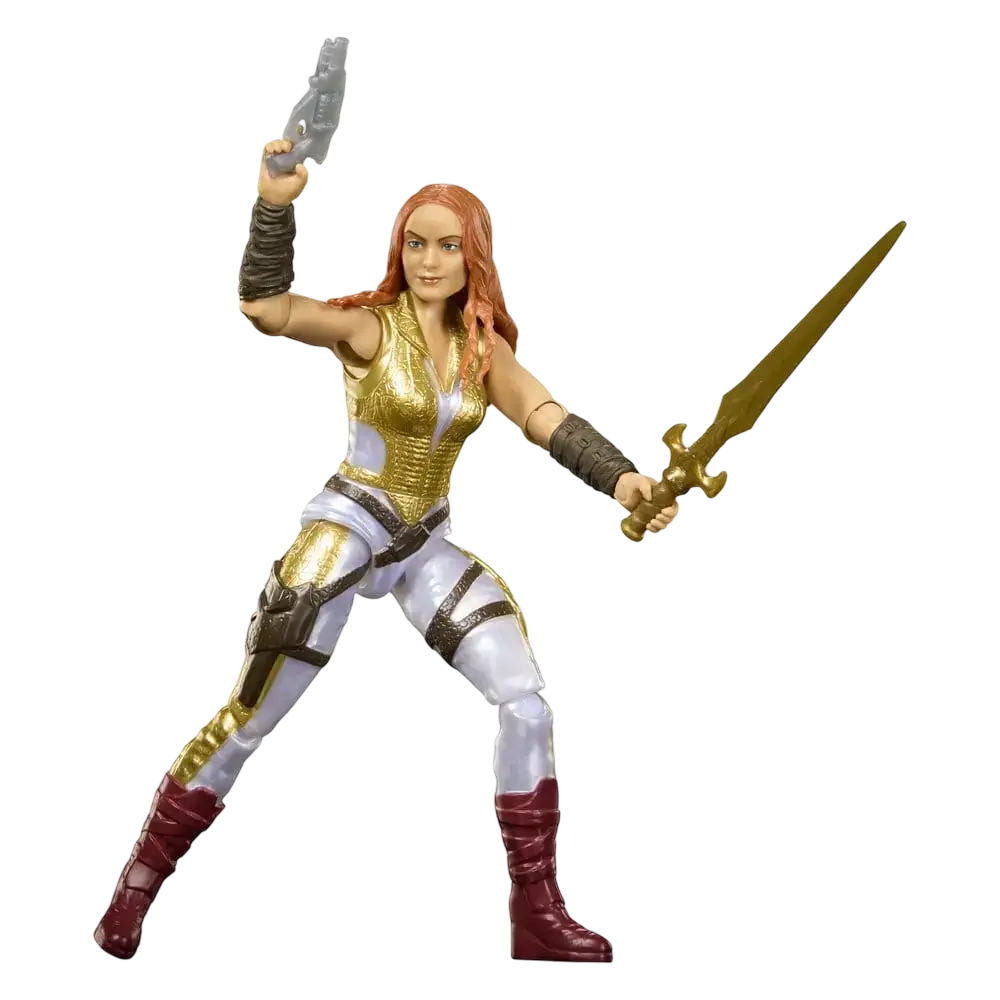 Teela - MOTU Movie 2026 - Mattel Figurină Teela Masters of the Universe Movie 2026 Mattel cu sabie aurie și pistol