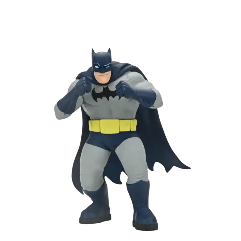 Figurina Batman NECA Toony Classics de 15 cm, cu costum gri-albastru și pumnii ridicați