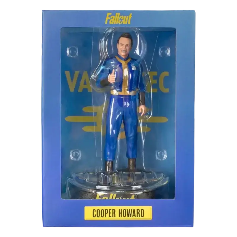 Statueta Howard Cooper Fallout Dark Horse 20 cm, în uniformă Vault-Tec, cu ambalaj original